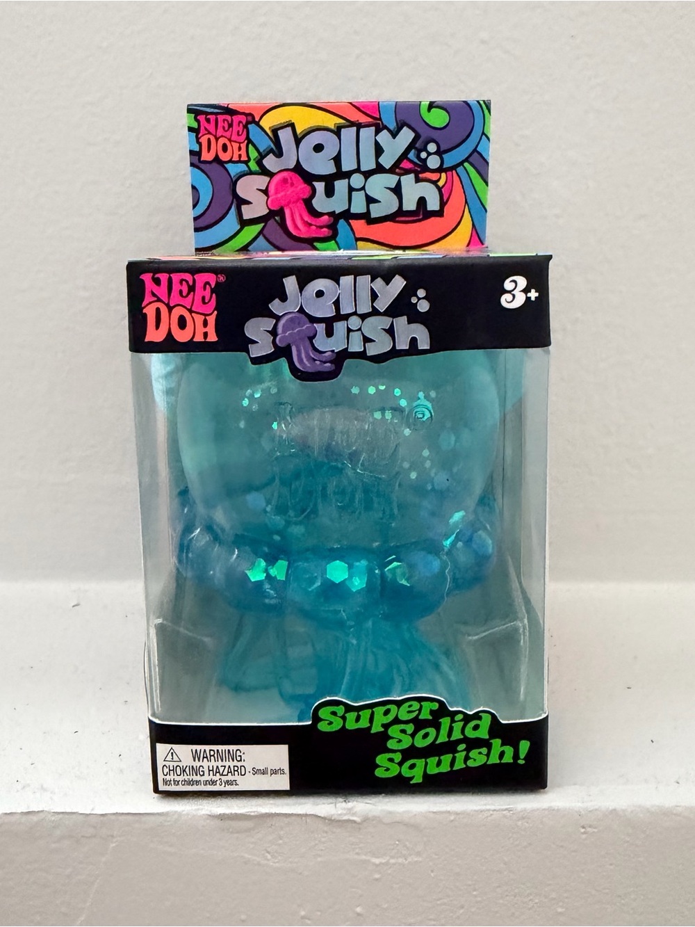 NeeDoh Jelly Squish Super Solid Squish - Blue